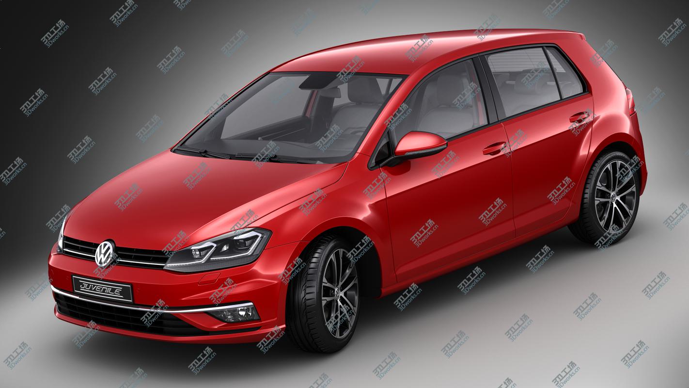 images/goods_img/202104092/Volkswagen Golf 7 Facelift 2017 3D model/1.jpg